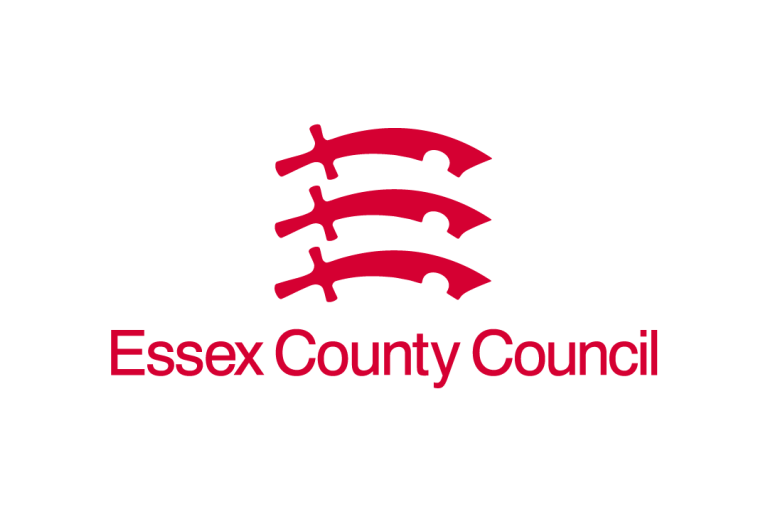 The Essex County Council Seax logo in red.