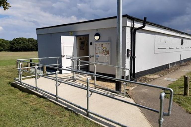 side on view of hackspace building