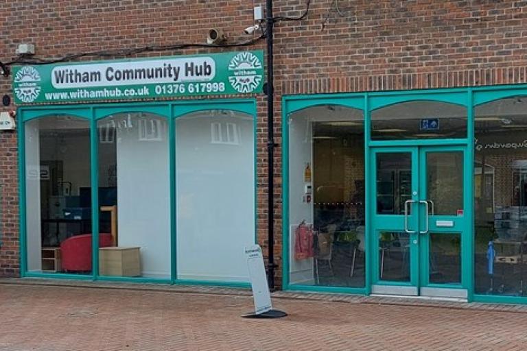 front view of Witham hub entrance
