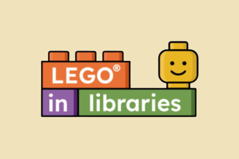 lego bricks with the words lego in libraries