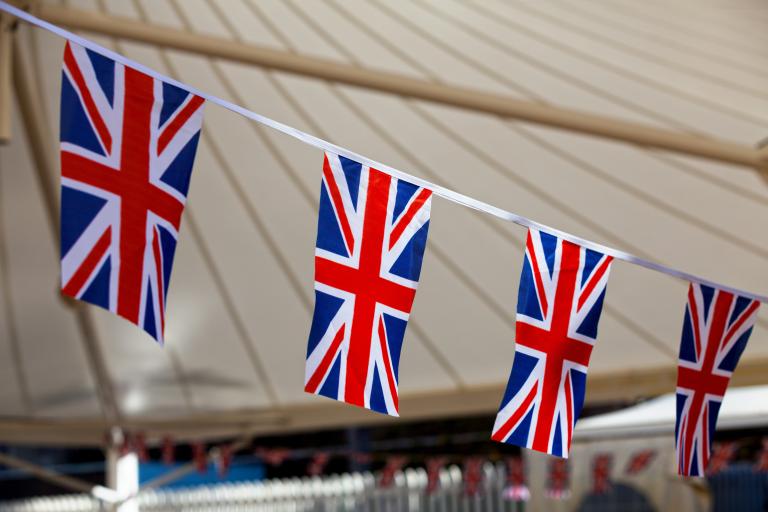 Union jack flag bunting