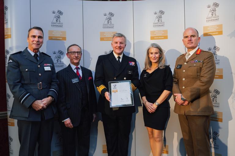 Essex County Council received the Employer Recognition Scheme Gold Award last Thursday. 