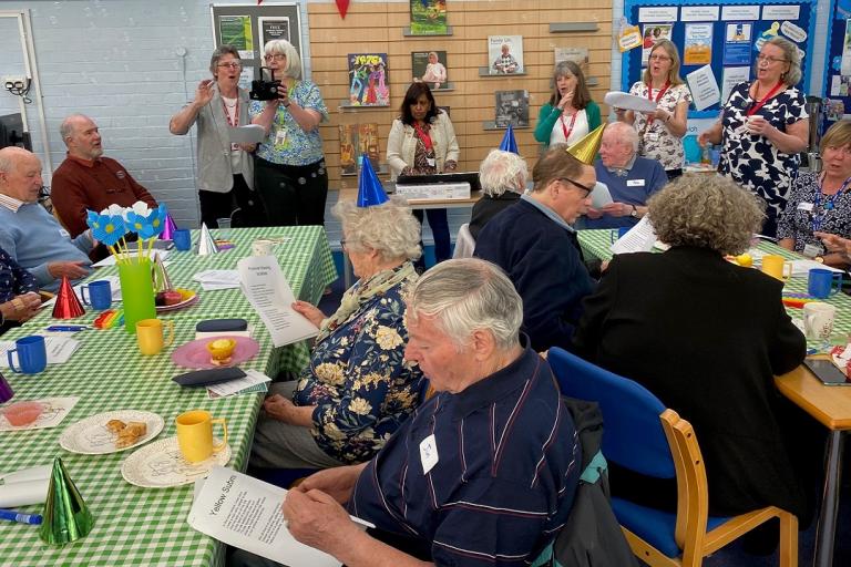 Harwich Library's Memory Café celebrated one year supporting people with dementia and their families on Tuesday (May 16)