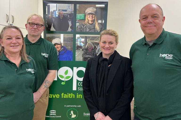 Alison Lodoiska, John Whitmore, Cllr McKinlay and Phil Norton.