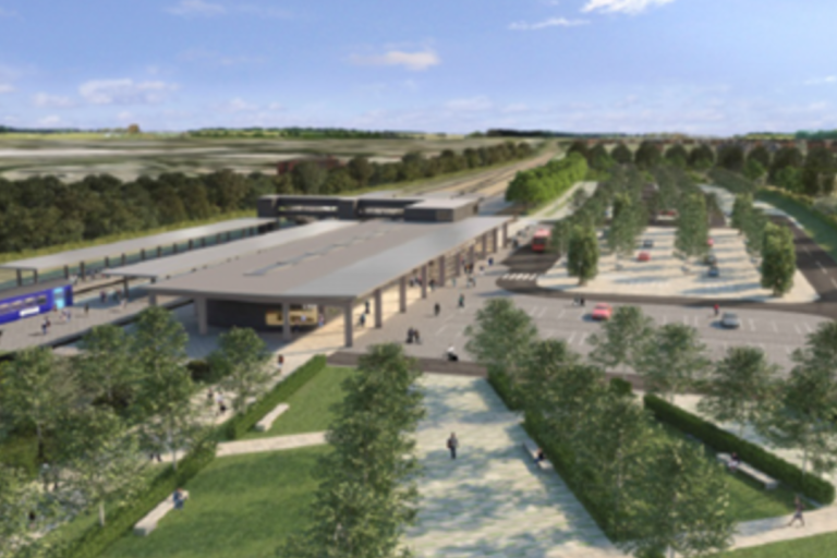 Artists' impression of Beaulieu Railway Station
